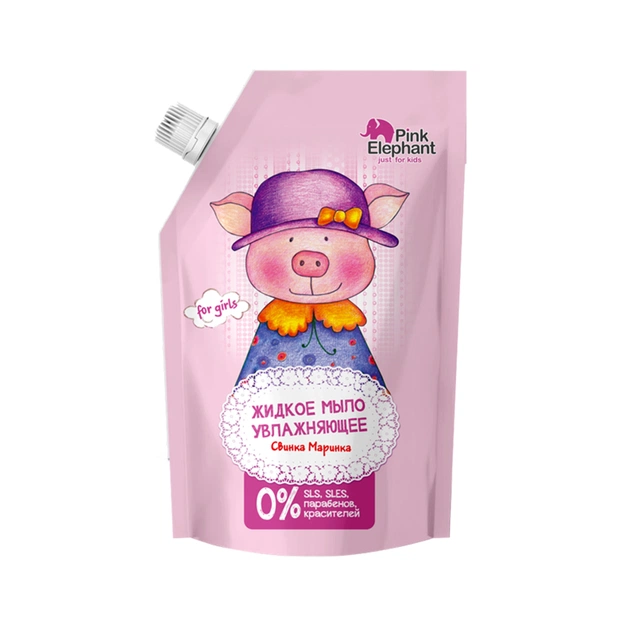 Дитячий гель для душу Pink Elephant Свинка Маринка зволожуюче 500 мл (4823015942877) - изображение 1