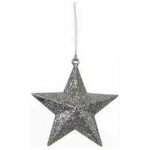 Ялинкова іграшка Christmas House Зірка об'ємна сіра (8718861347265) зображення 1