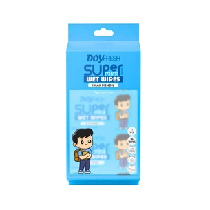 Влажные салфетки Doy Fresh Sensitive Super Mini Wet Wipes 8 х 8 шт. (8684877997131) изображение 1