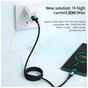 Дата кабель USB 2.0 AM to USB-C 1.0m 100W black Essager (EXC7A-CG01-P) - уменьшенное изображение 5
