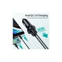 Зарядний пристрій Choetech car 2хUSB-A 36W QC black (C0051-BK) - зменшене зображення 6