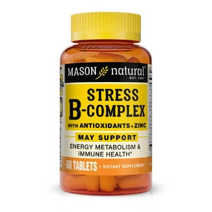 Вітамінно-мінеральний комплекс Mason Natural B-комплекс від стресу з антиоксидантами та цинком, Stress B- (MAV07455) зображення 1
