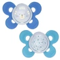 Пустушка Chicco Physio Comfort силіконова 16-36 міс 2 шт блакитна (74935.42.00.00) - зменшене зображення 1