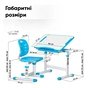 Парта зі стільцем Evo-kids Blue (Evo-06 Ergo BL) - уменьшенное изображение 4