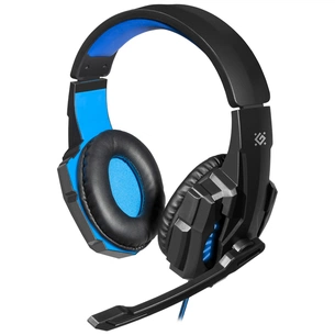 Навушники Defender Warhead G-390 LED Black-blue (64039) зображення 1