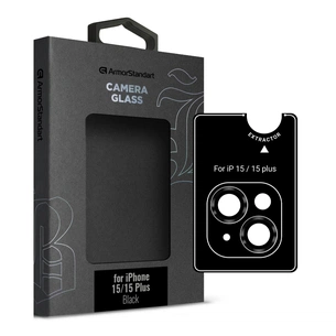 Скло захисне Armorstandart Supreme Black Icon iPhone 15/15 Plus Black (ARM76585) зображення 1