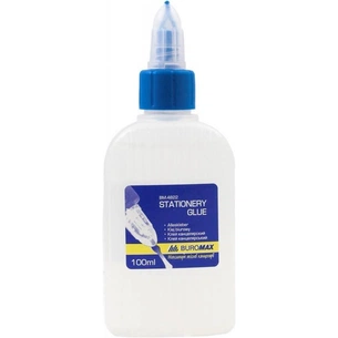 Клей Buromax Stationery glue, 100 мл, cap dispenser, JOBMAX (BM.4822) изображение 1