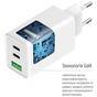 Зарядний пристрій ColorWay C101B GaN Mini 100W PD PPS 2xUSB-C + USB-A white (CW-CHS061PD-WT) - уменьшенное изображение 8