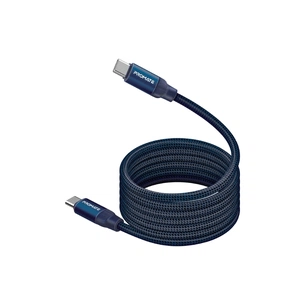 Дата кабель USB-C to USB-C springy.blue Promate (springy.blue) зображення 1