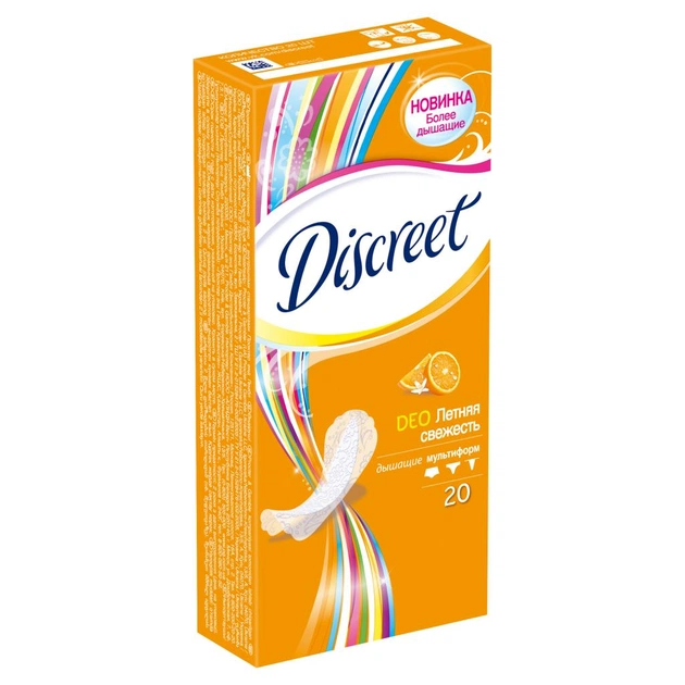 Щоденні прокладки Discreet Deo Summer Fresh 20 шт (4015400341505) - изображение 1
