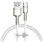 Дата кабель USB to USB-C 1.0m 6A 66W white Baseus (CAKF000102) - уменьшенное изображение 1