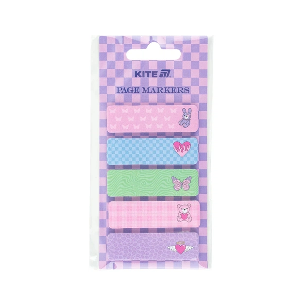 Стікер-закладка Kite паперова з малюнком , 100 шт, 5х15х50 мм, прямокутна (K25-480-2) - picture 2