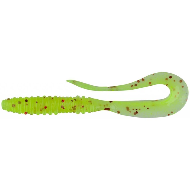 Силикон рыболовный Keitech Mad Wag Mini 2.5" (12 шт/упак) ц:pal#01 chartreuseredflake (1551.07.47) - изображение 1