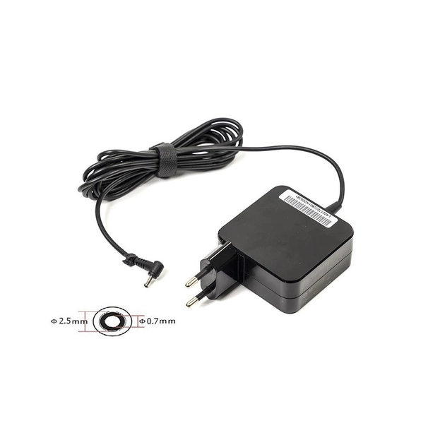 Блок питания к ноутбуку PowerPlant ASUS 220V, 19V 40W 2.1A (2.5*0.7) wall mount (WM-AS40F2507) - изображение 1