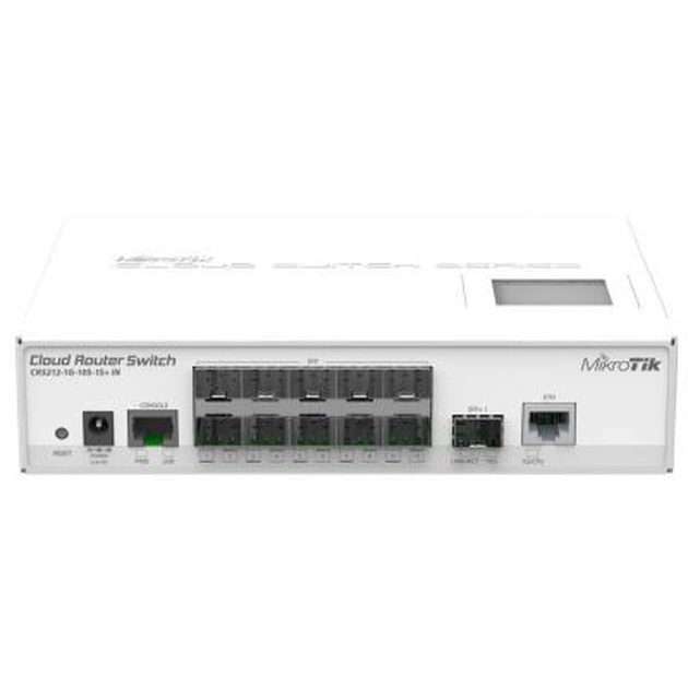 Комутатор мережевий Mikrotik CRS212-1G-10S-1S+IN - зображення 1