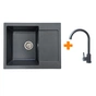 Мийка кухонна Adamant Minimal графіт + змішувач (1824296912313) - зменшене зображення 1