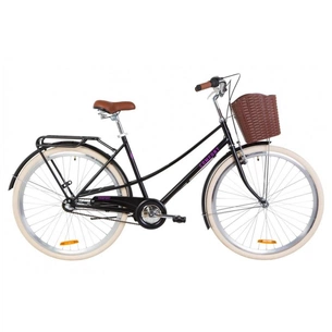 Велосипед Дорожник 28" COMFORT FEMALE рама-19,5" 2019 чорний, багажник + кошик (OPS-D-28-124) зображення 1
