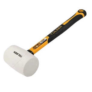 Киянка Tolsen гумова 225 г біла (25173) зображення 1