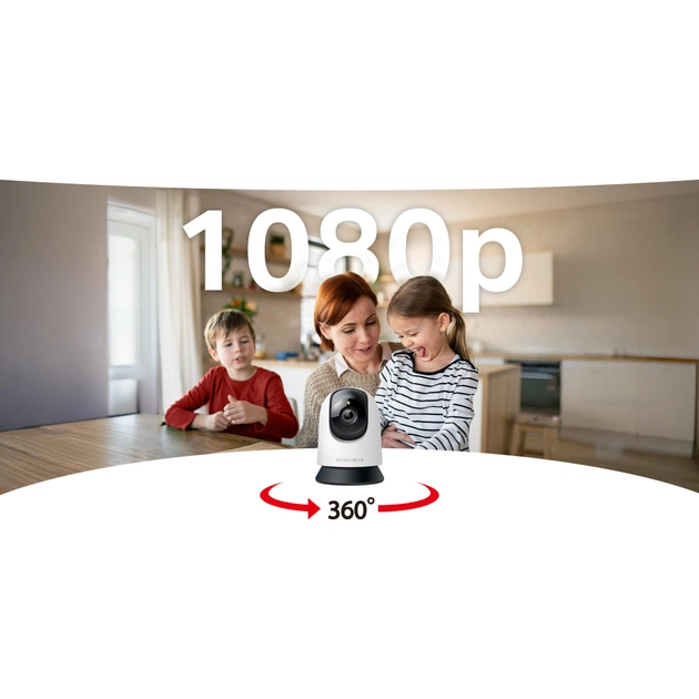 Камера відеоспостереження Mercusys IP-Камера MERCUSYS MC200 FHD N300 microSD motion detection (MC200) - picture 3