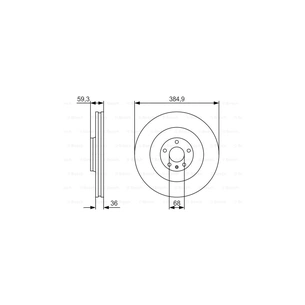 Гальмівний диск Bosch 0 986 479 R30 зображення 1