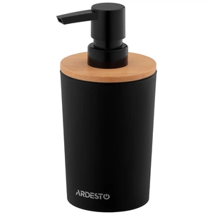 Дозатор для жидкого мыла Ardesto Minimalism Черный 380 мл (ARHB3104BB) изображение 1