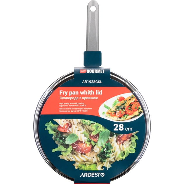 Сковорода Ardesto Gemini Gourmet Vasto з кришкою 28 см (AR1928GSL) - зображення 10