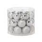 Ялинкова іграшка Chomik скляні кульки 24 шт, 2,5 см, срібні (5900779882126_2) - уменьшенное изображение 1