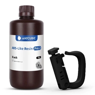 Фотополімерна смола Anycubic ABS-Like Resin Pro 2, 1 кг, BK (SABP2BK-102A) зображення 1