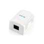 Комп'ютерна розетка Cablexpert RJ45x1 UTP, cat.5e (NCAC-1U5E-01) - зменшене зображення 1
