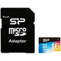 Карта пам'яті Silicon Power 16GB microSD class10 UHS-I Superior PRO COLOR (SP016GBSTHDU3V20SP) - зменшене зображення 1