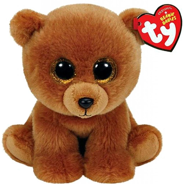 М'яка іграшка Ty Beanie Babies Буре ведмежа Brownie 15 см (42109) - зображення 1