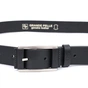 Ремінь Grande Pelle Шкіряний брючний з квадратною пряжкою Чорний (11679) - зменшене зображення 2