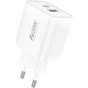 Мережевий зарядний пристрій Foneng EU52-CH PD 30W (1xUSB, 1xType-C) White - зменшене зображення 1