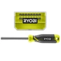 Викрутка Ryobi RHSDM1701, бітотримач 1/4", 100мм, 16 біт, SL,PH,PZ,Torx, кейс (5132006050) - зменшене зображення 1