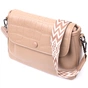 Сумка Vintage Жіноча з фактурним клапаном з натуральної шкіри Пудрова (22329) - зменшене зображення 1