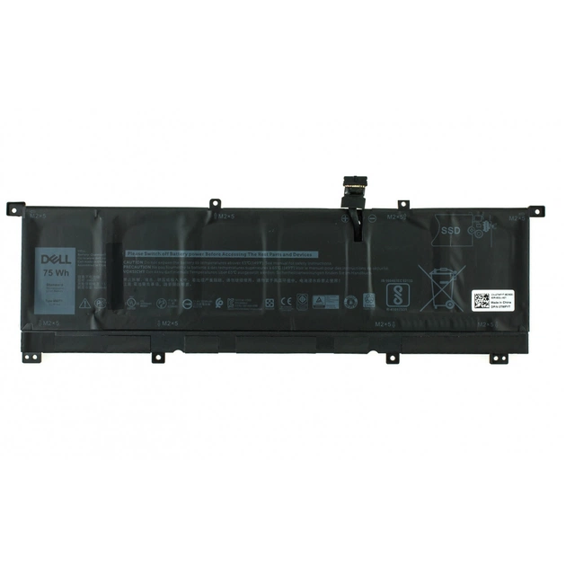 Акумулятор до ноутбука Dell XPS 15-9575 8N0T7, 75Wh (6254mAh), 6cell, 11.4V, Li-ion (A47604) - зображення 1