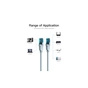 Патч-корд 0.75м UTP cat 5e RJ-45 blue Vention (VAP-A10-S075) - зменшене зображення 4