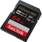 Карта пам'яті SanDisk 64GB SD class 10 UHS-I U3 V60 R280/W100MB/s Extreme PRO (SDSDXEP-064G-GN4IN) - зменшене зображення 2