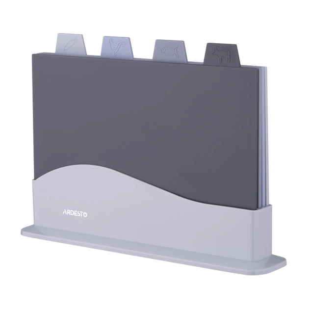 Дошка для нарізання Ardesto Fresh набір 4 шт на підставці (AR1404GB) - picture 2