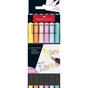 Фломастеры Faber-Castell кисточки Black Edition Pastel пастельных цветов, 6 цветов (32357) - уменьшенное изображение 1