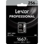 Карта пам'яті Lexar 256GB SDXC class 10 UHS-II U3 V60 1667x Professional (LSD256CB1667) - зменшене зображення 3