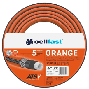 Шланг для поливу Cellfast ORANGE, 3/4', 25 м, 5 шарів, до 24 Бар, -10…50°C (15-021) зображення 1
