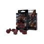 Набір кубиків для настільних ігор Q-Workshop Dragons Black red Dice Set (7 шт) (SDRA06) - зменшене зображення 2