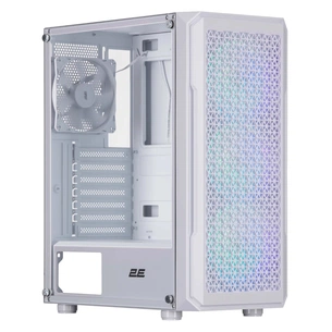 Корпус для ПК 2E Gaming Hexagon G338W, без БЖ, 2xUSB 3.0, 1xUSB Type-C, 1x120mm, 3x120mm ARGB, TG Side Panel, AT (2E-G338W) зображення 1