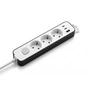 Сетевой удлинитель 2E TwoColors, 3xSchuko, 16A, 3m, white-black (2E-U03ESU33WB) - уменьшенное изображение 1