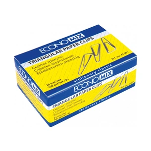 Скріпки канцелярські Economix 25 мм трикутна, 100шт (E41001) зображення 1