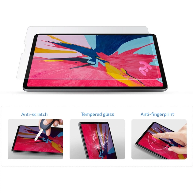 Скло захисне 2E iPad Air 10.9" (Gen 5, 2022) 2.5D (2E-IPD-2022A-LT2.5D-CL) - picture 3