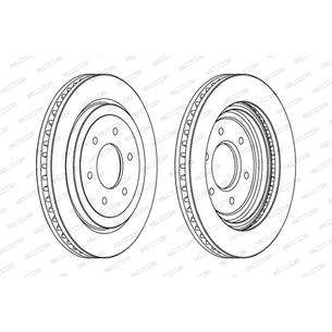 Гальмівний диск FERODO DDF1611C-1 зображення 1