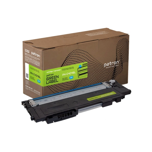 Тонер-картридж Patron Samsung CLT-404S cyan Green Label (PN-C404GL) - изображение 1