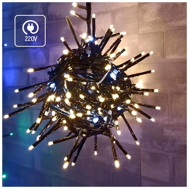 Гірлянда ColorWay Мішура-водоспад LED 250 5 м 150 теплий статичний+100 білий водоспад (CW-G-250L5VMC) - picture 6